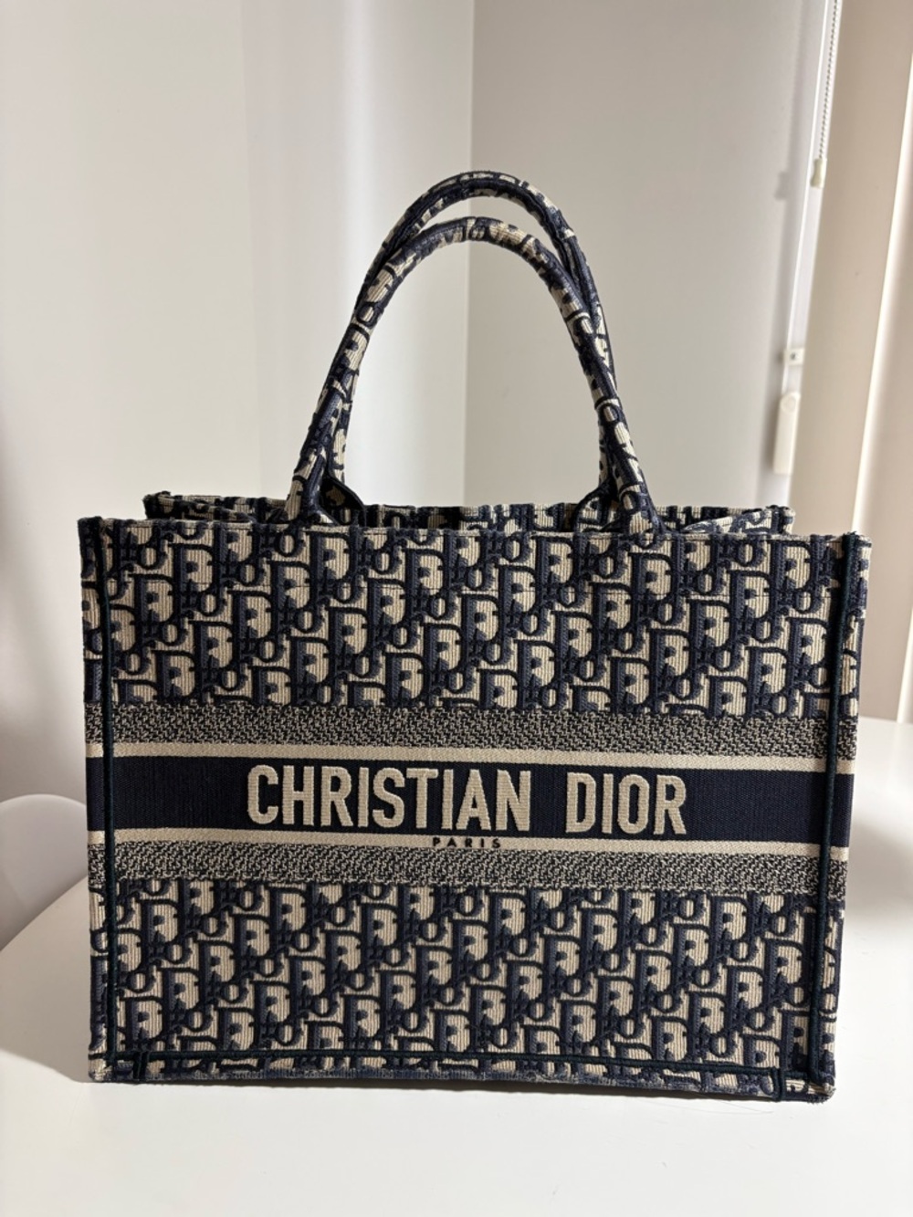 Dior Book Tote Medium (Oblique Canvas)